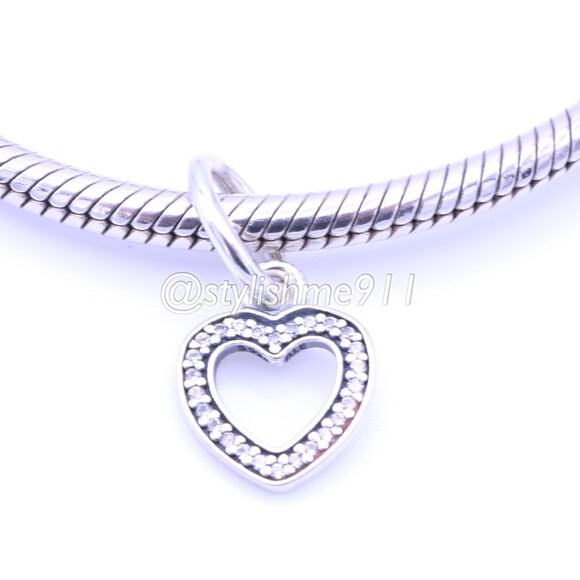 Authentic Pandora Be My Valentine Heart Pendant - 390325CZ - Picture 2 of 10